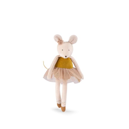 [Moulin Roty-667029] La petite école de danse - Poupée souris or