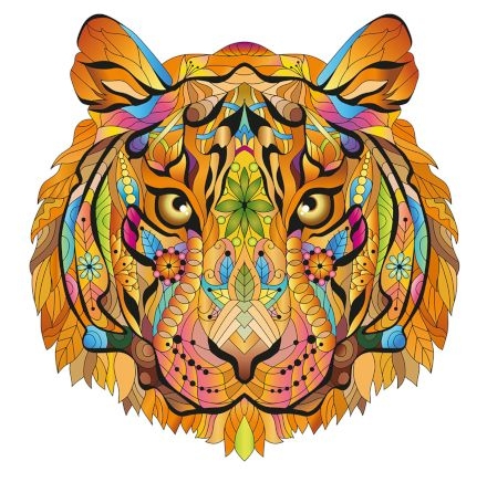 [EUREKA-473613] Rainbowooden puzzles - tigre