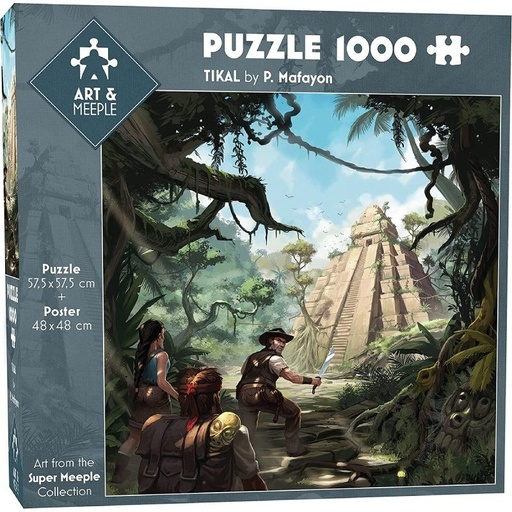 Puzzle 1000pcs - art&meeple tikal