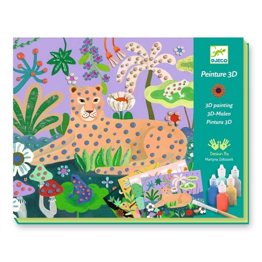 [Djeco-DJ08968] Coffret peinture - Foret tropicale