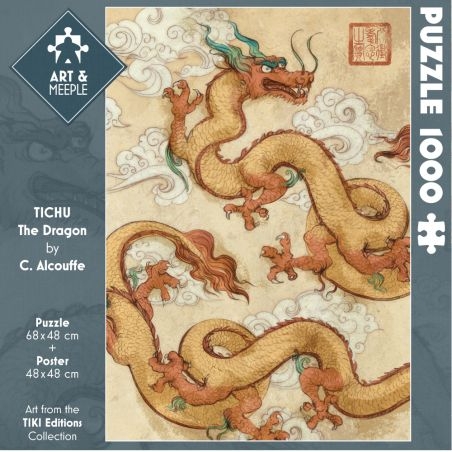 Puzzle 1000pcs- art&meeple - titchu, the dragon