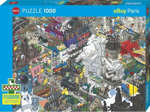 Puzzle 1000pcs- Paris pixel