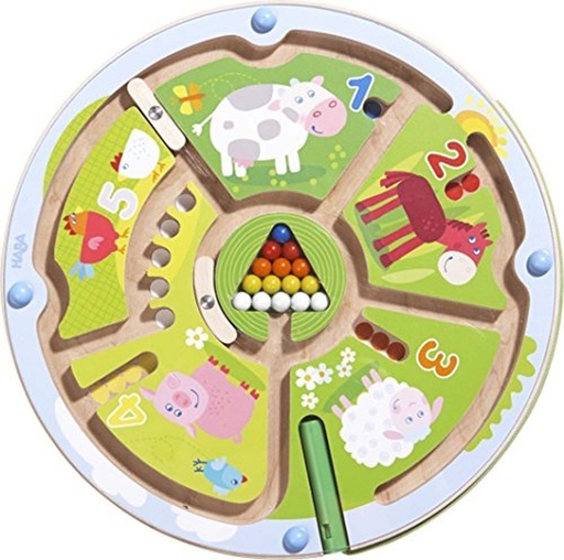 [HABA-301473] jeu magnetique - labyrinthe de chiffres