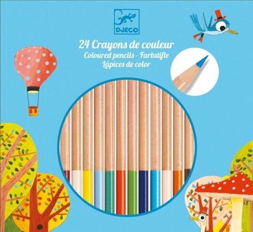 bricolage - crayons - 24 crayons de couleur