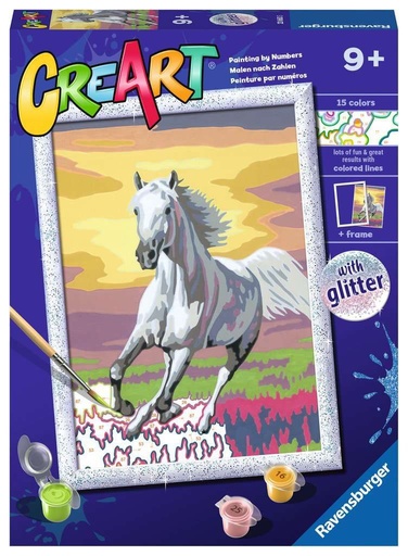 [RAVENSBURGER-236633] Créart horse at sunset