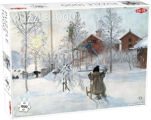 Puzzle 1000pcs- Paysage neige dessin