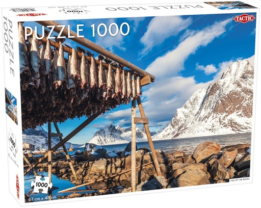 Puzzle 1000pcs-montagne et poisson