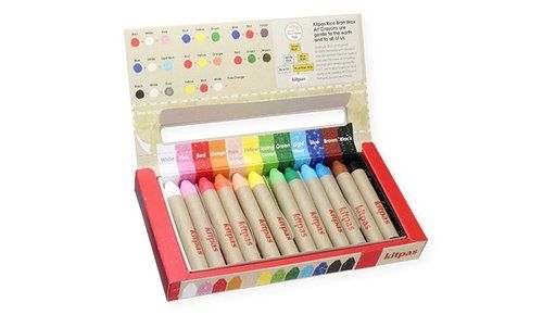 [CHOUBIDOUS-B-kmrw-16c] Kitpas Rice wax - crayons de cire multi-surface - 16 couleurs