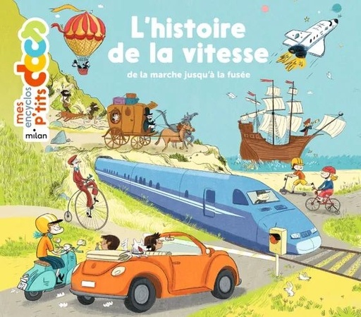 [9782408012892] Edition Milan - mes encyclos p'tits docs : l'histoire de la vitesse