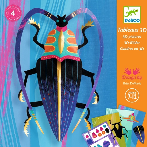 [Djeco-Dj09449] Tableaux 3D - Paper bugs