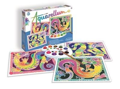 [Asmodee-326130] aquarellum - dragons