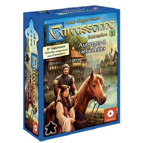 [Asmodee-70270] Carcassonne - ext 1 new auberges et cathedrales