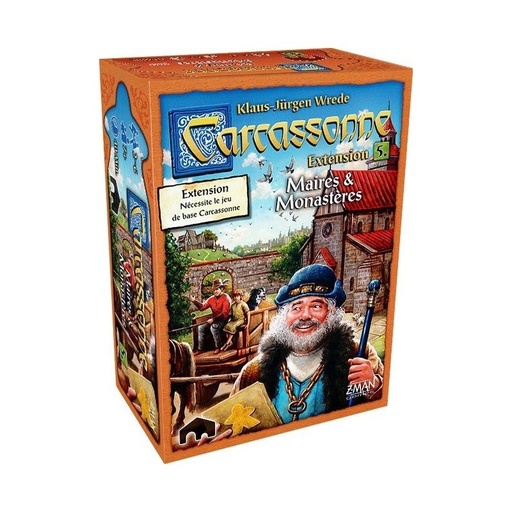 [Asmodee-70372] Carcassonne - ext 5 maitre et monatère