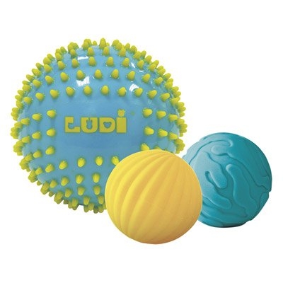 [JPM TOYS-jbm30021] ludi - balles sensorielles ours - 3 balles