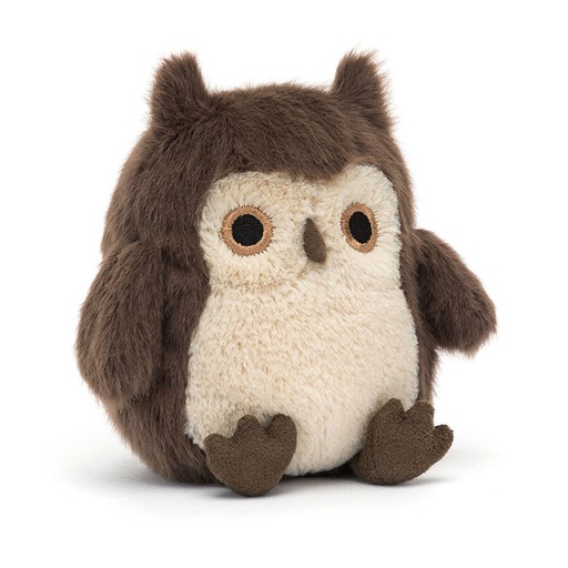 [Jellycat-OWL6BR] Petite chouette brune