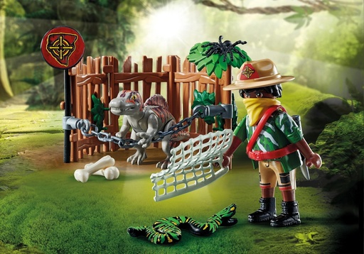 [Playmobil-71265] Bébé spinosaure et combattant