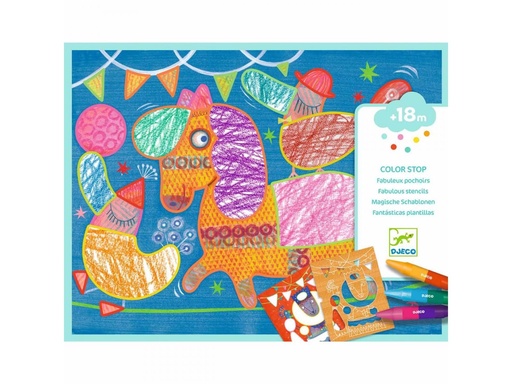 [Djeco-DJ08989] Bricolage Fabuleux pochoirs Color stop