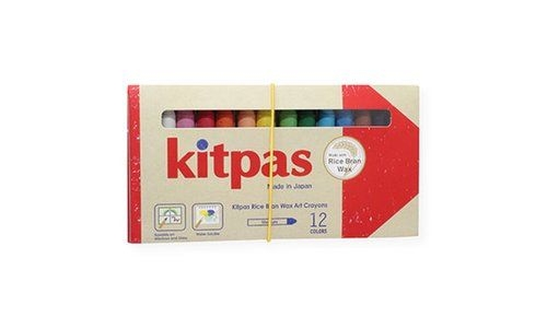 Kitpas Rice wax - crayons de cire multi-surface - 12 couleurs
