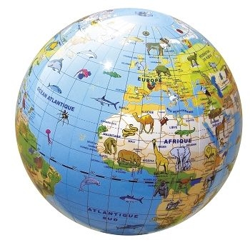 [TROUSSELIER-b92010] globe gonflable 30cm animaux