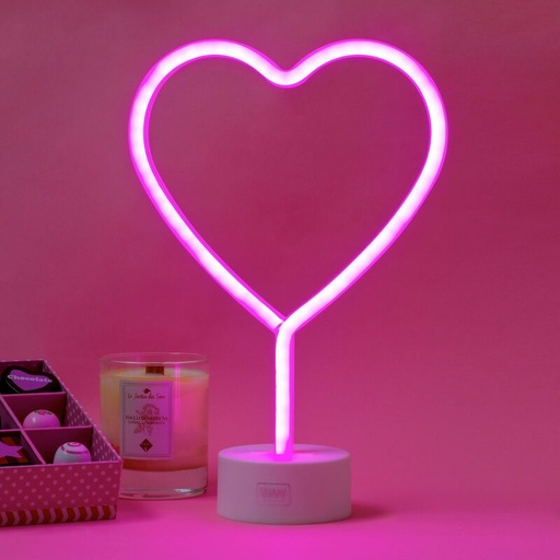 [Legami-Ll0003] Lampe led à effet néon - It's a sign - Coeur