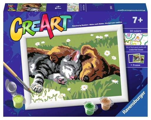 [RAVENSBURGER-289301] Créart sleeping cat & dog