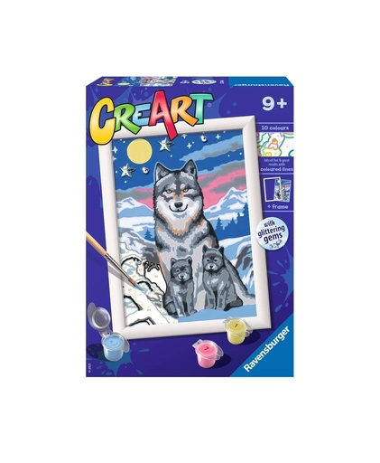 [RAVENSBURGER-200443] Créart wonderfull wolf family