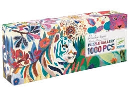 [Djeco-dj07647] puzzle gallery 1000 pcs - rainbow tigers