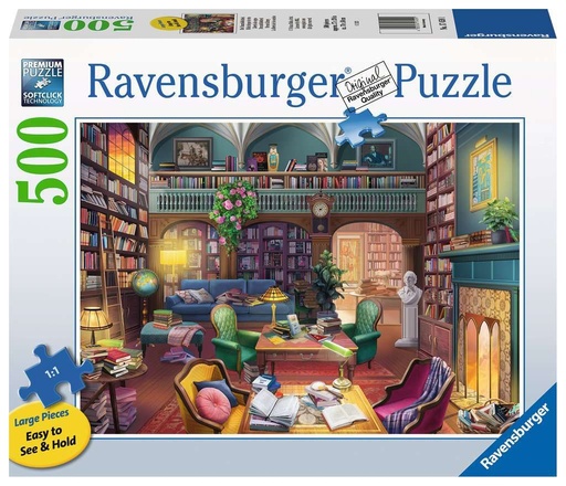 [RAVENSBURGER-174591] Puzzle 500 pièces grandes pièces - Bibliothèque de rêve