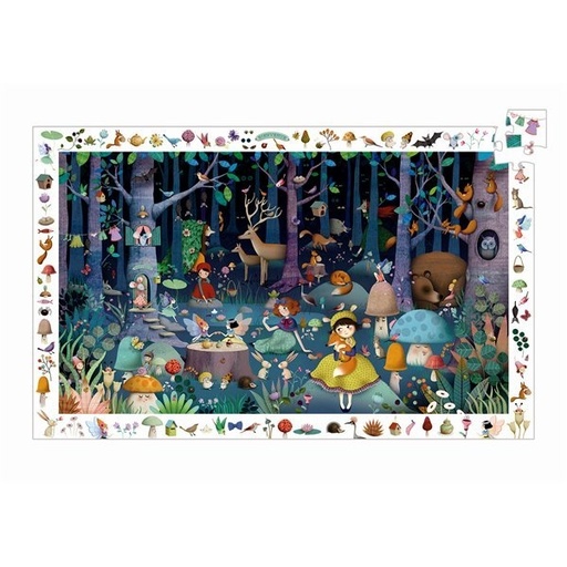 [Djeco-Dj07504] puzzle observation 100 pcs - la foret enchantee