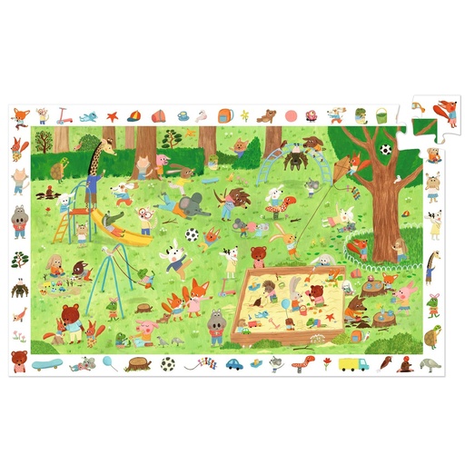 [Djeco-Dj07596] Puzzle observation 35 pcs - le square des petits amis