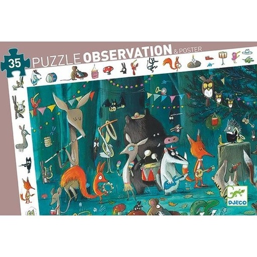 [Djeco-DJ07588] Puzzle observation 35 pcs - L'orchestre