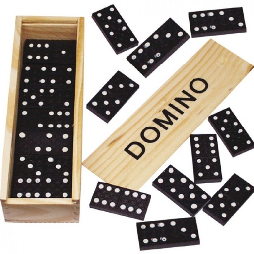 Dominos boite en bois