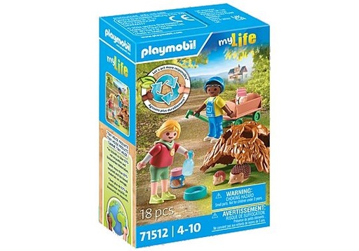 [Playmobil-71512] Enfant avec famille de hérissons