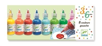 [Djeco-DJ08861] Bricolage - couleurs de petits - 8 bouteilles de gouache