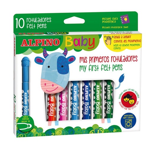 [Turbel-510811] alpino baby - 10 feutres de coloriage