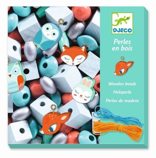 [Djeco-dj09807] Foison de perles - perle en bois petits animaux