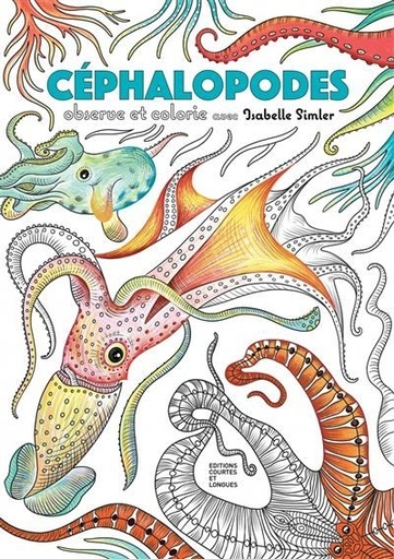 Céphalopodes, oberve et colorie