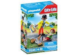 [Playmobil-71245] Secouriste avec enfant