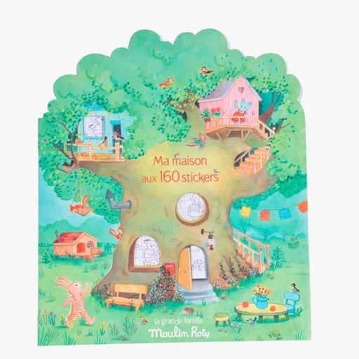 [Moulin Roty-632626] Cahier de stickers 160 - La grande famille