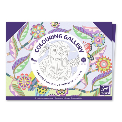 [Djeco-Dj08691] Colouring gallery - oiseaux