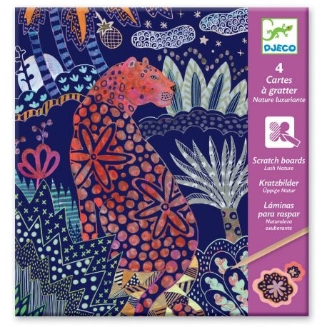 [Djeco-dj09728] cartes a gratter - nature luxuriante