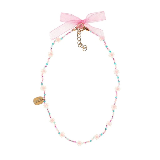 [PHANINE-106959] Collier Liene, fleurs blanc