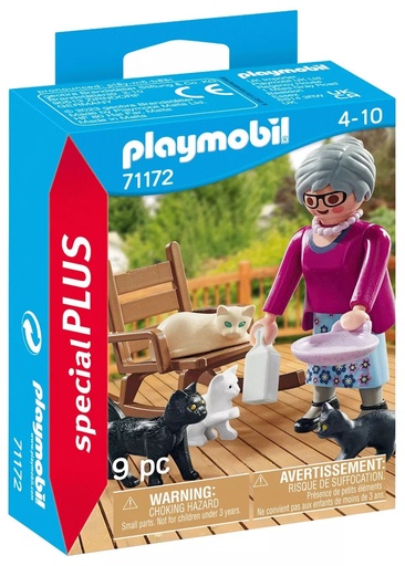 [Playmobil-71172] 71172 grand-mère avec chats