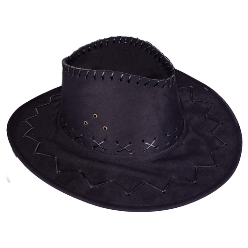 Chapeau cowboy daim noir