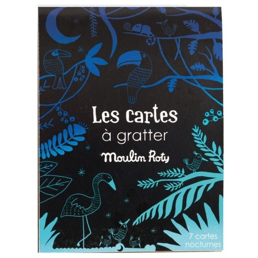 [Moulin Roty-711242] Les petites merveilles cartes a gratter nocturne