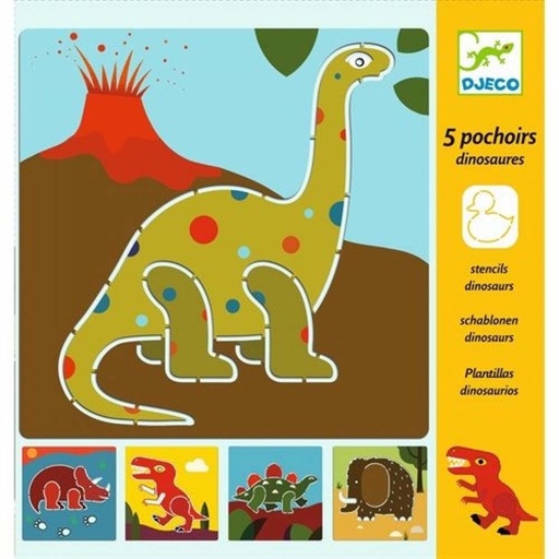 [Djeco-dj08863] Bricolage - Pochoir dinosaure