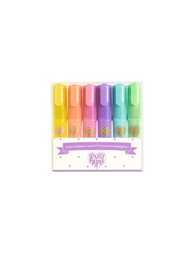 [Djeco-Dj03754] Mini surligneurs pastel - lovely paper