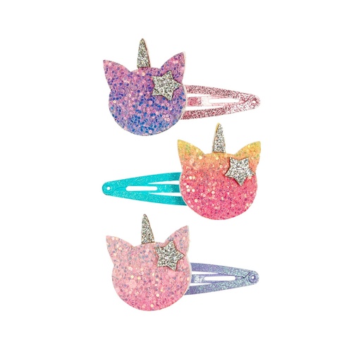 [PHANINE-106237] Barrettes Jula, chat (3 pcs, carte, 1 carte)