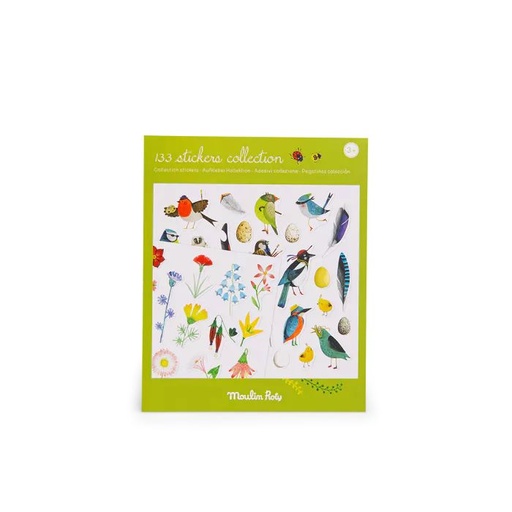 [Moulin Roty-712187] Le jardin du Moulin - pochette de 133 stickers