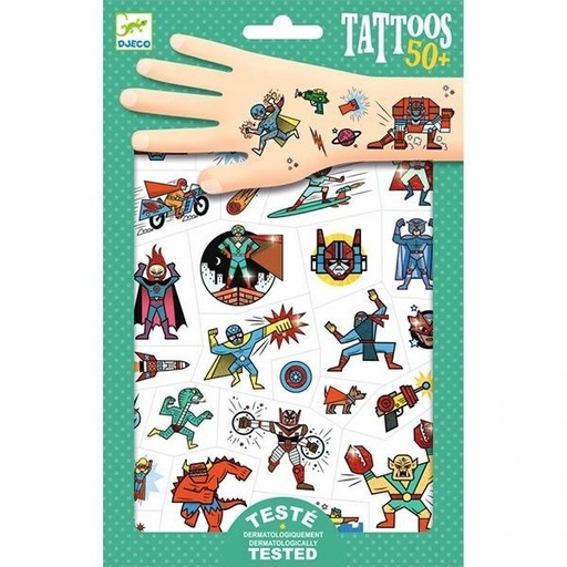 [Djeco-Dj09614] Tatouages - heroes vs villains